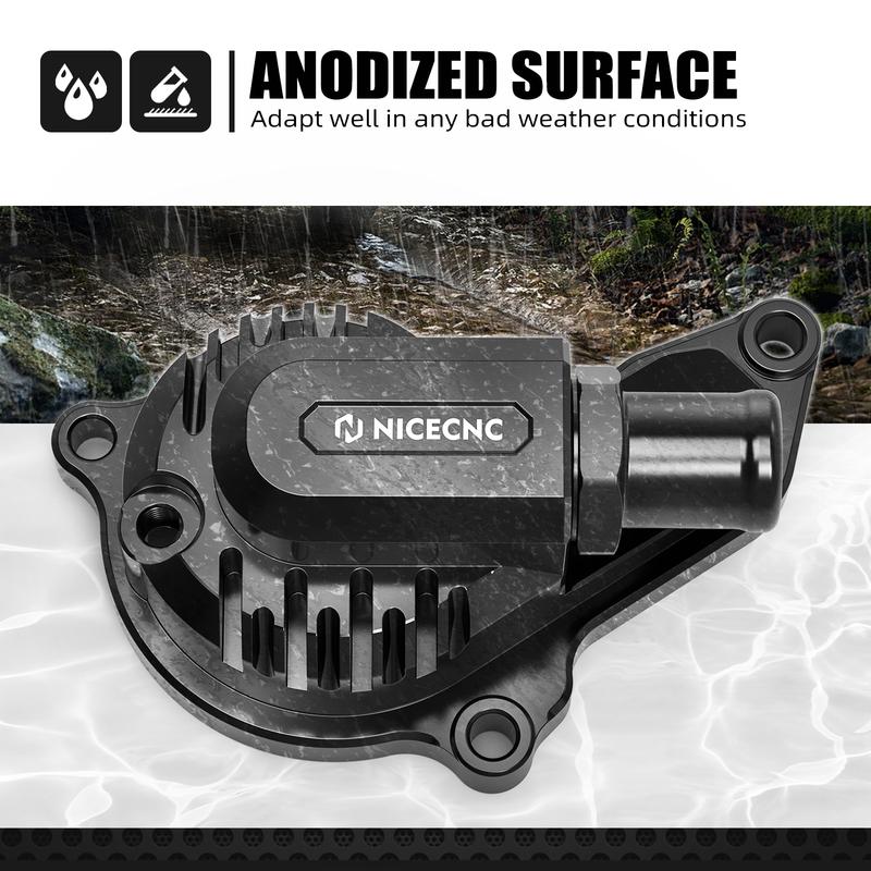 NICECNC For Suzuki DRZ400 DRZ400E DRZ400S DRZ400SM DR-Z 400 E S SM 2000-2024 Aluminum Water Pump Cover 17410-29F21 2023 2022