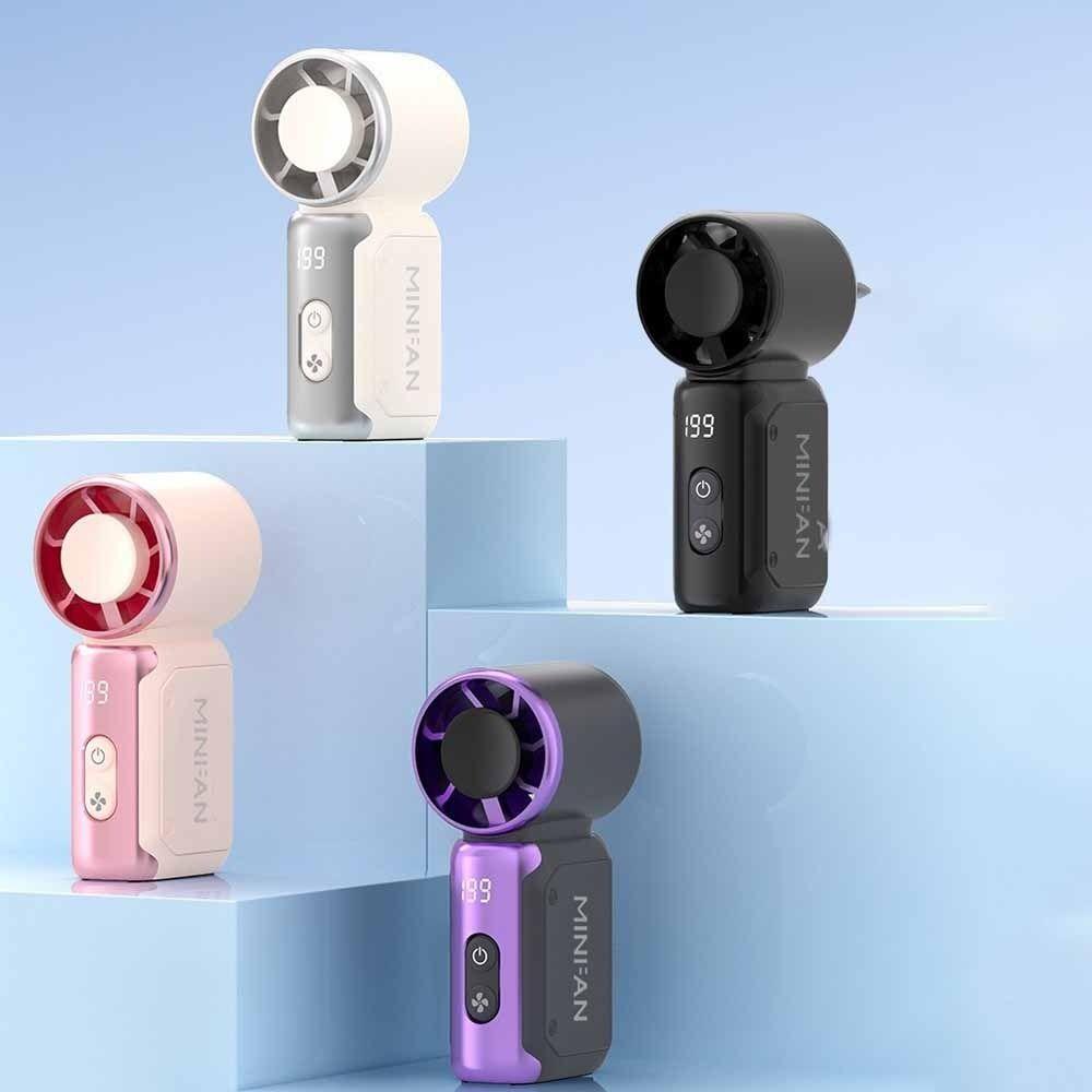 Adjustable Speeds Portable Handheld Fan USB Rechargeable Turbo Fan Pocket Fan Cooling Fan Summer
