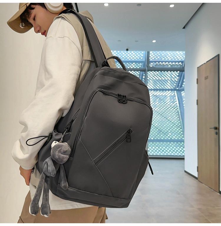 Рюкзак школьной сумки сплошного цвета Унисекс для учащихся средней школы