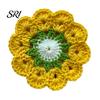 Soft Cup Coasters Handmade Crochet Flower Coaster Heat-Resistant Mat for Mugs Glasses Home Decor Drink Non-Slip Absorbent Table Protector Cute Kitchen