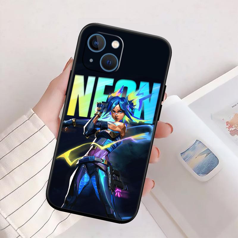 V-VALORANT New High-End Shell Phone Case for iPhone SE X XS XR 16E 17 11 Pro Max 8 7 6 6s Plus