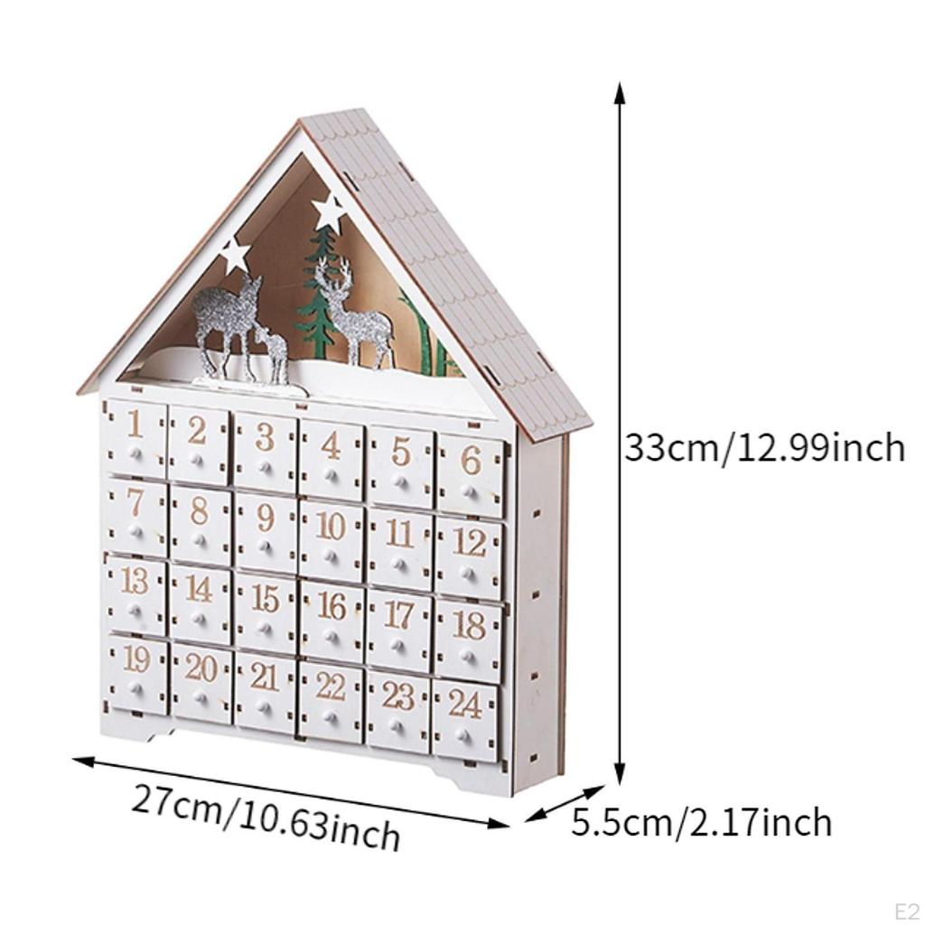 Рождественский адвент-календарь с 24 ящиками для использования дома и в классе