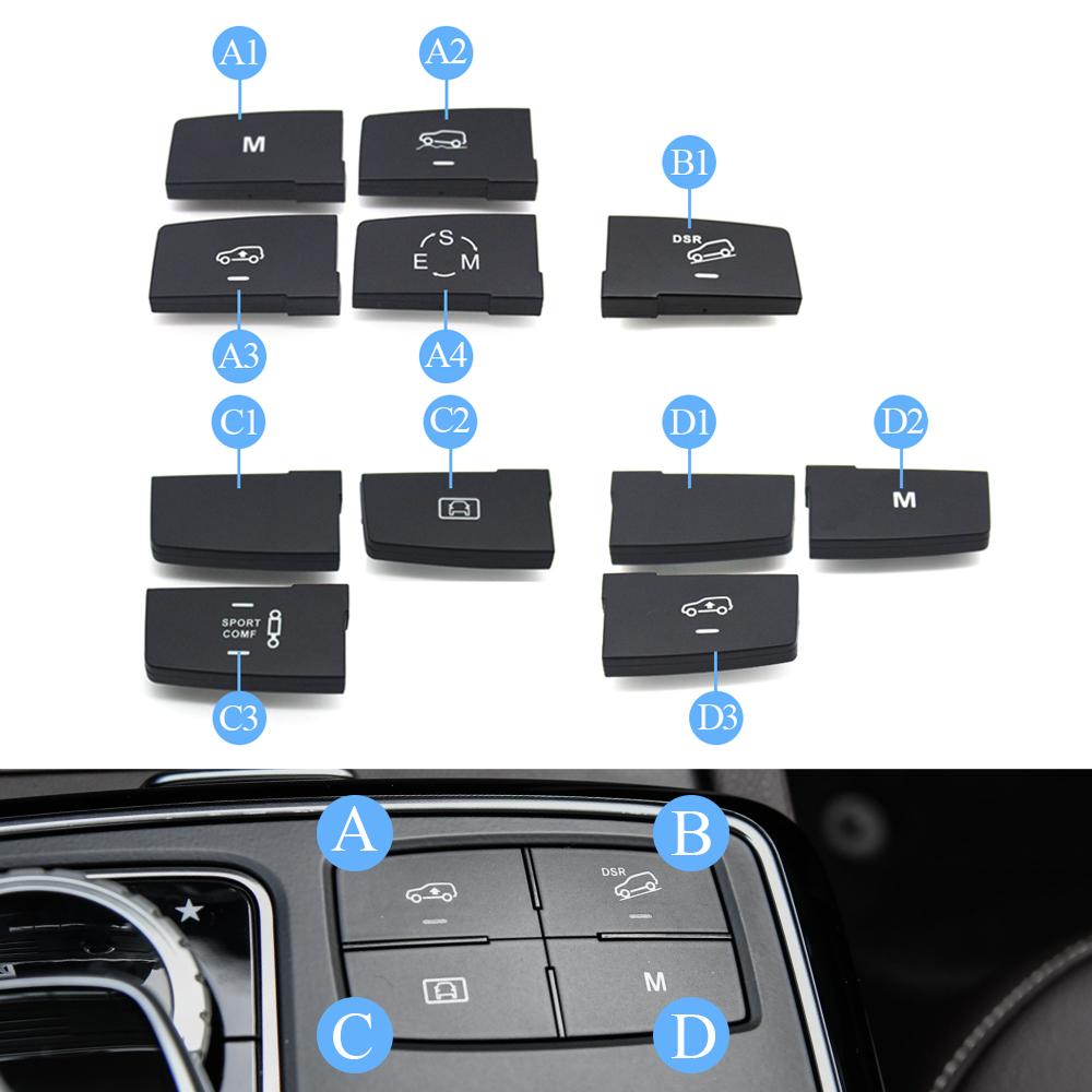 Кнопка управления уровнем подвески автомобиля, вспомогательный переключатель переключения передач на спуске, многофункциональные кнопки для Benz ML GL GLE Class W166