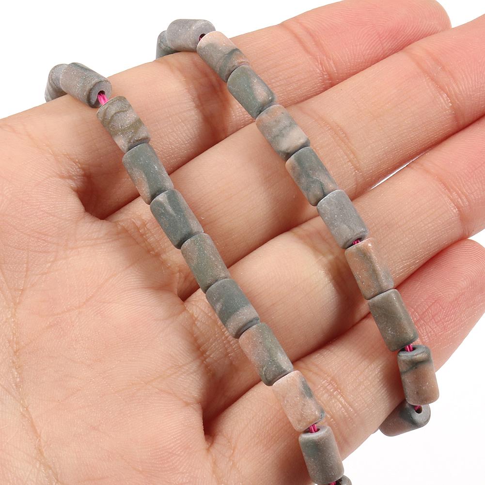 5x8 мм натуральные матовые камни, говлит, кристалл, яшма, агат, трубчатая колонна, свободные бусины для изготовления ювелирных изделий, аксессуары для браслетов «сделай сам», 15 дюймов
