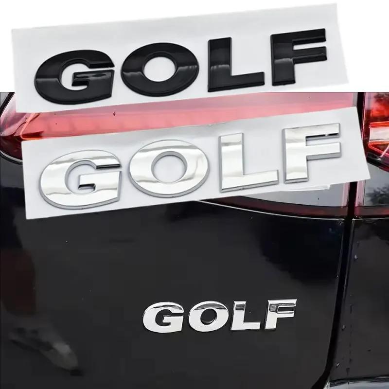 2026 Hot VOLKSWAGEN VW 3D ABS Chrome Black Logo GOLF Emblem Letters Sticker Car Rear Trunk Badge For Volkswagen Golf 4 5 6 7 MK3 QI4