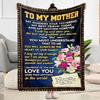 Mother's Day Greeting Blanket Suitable for sofas,travel, living rooms also a good gift for friends and family Suitable for all seasons.