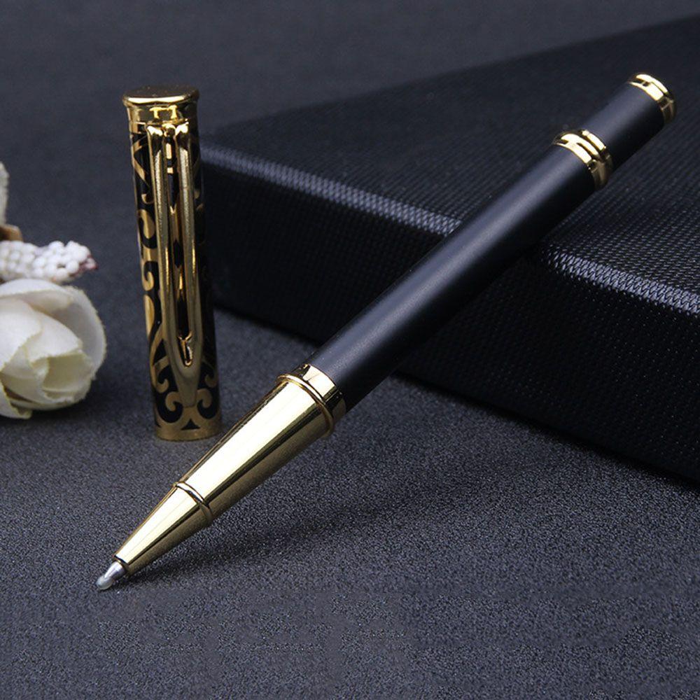 0,5 мм Подписи Письменные Принадлежности Канцелярские Черные Чернила Шариковая Ручка Подпись Металлическая Ручка-роллер