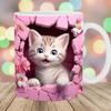 Adorable 3D Cat Pattern Ceramic Mug Cute Kitten Coffee Mug Smooth Tea Milk Cup Funny Christmas Birthday Gift For Cat Lovers