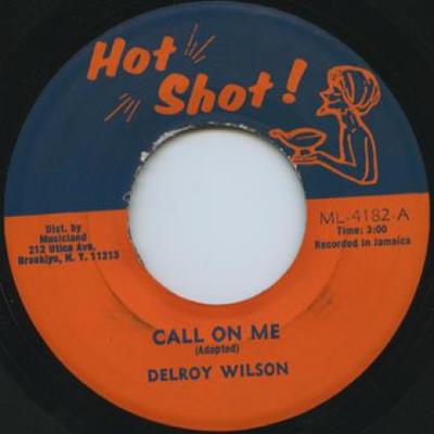7-дюймовая пластинка DELROY WILSON - Call On Me ML4132 Hot Shot 1971 США Регги, Ска и Даб