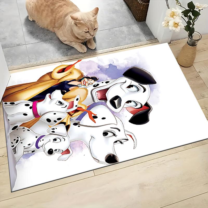 Dalmatian Dogs Lady Carpet Rug Soft Washable Anti Slip Home Living Room Sofa Mats Personalized Christmas Rug