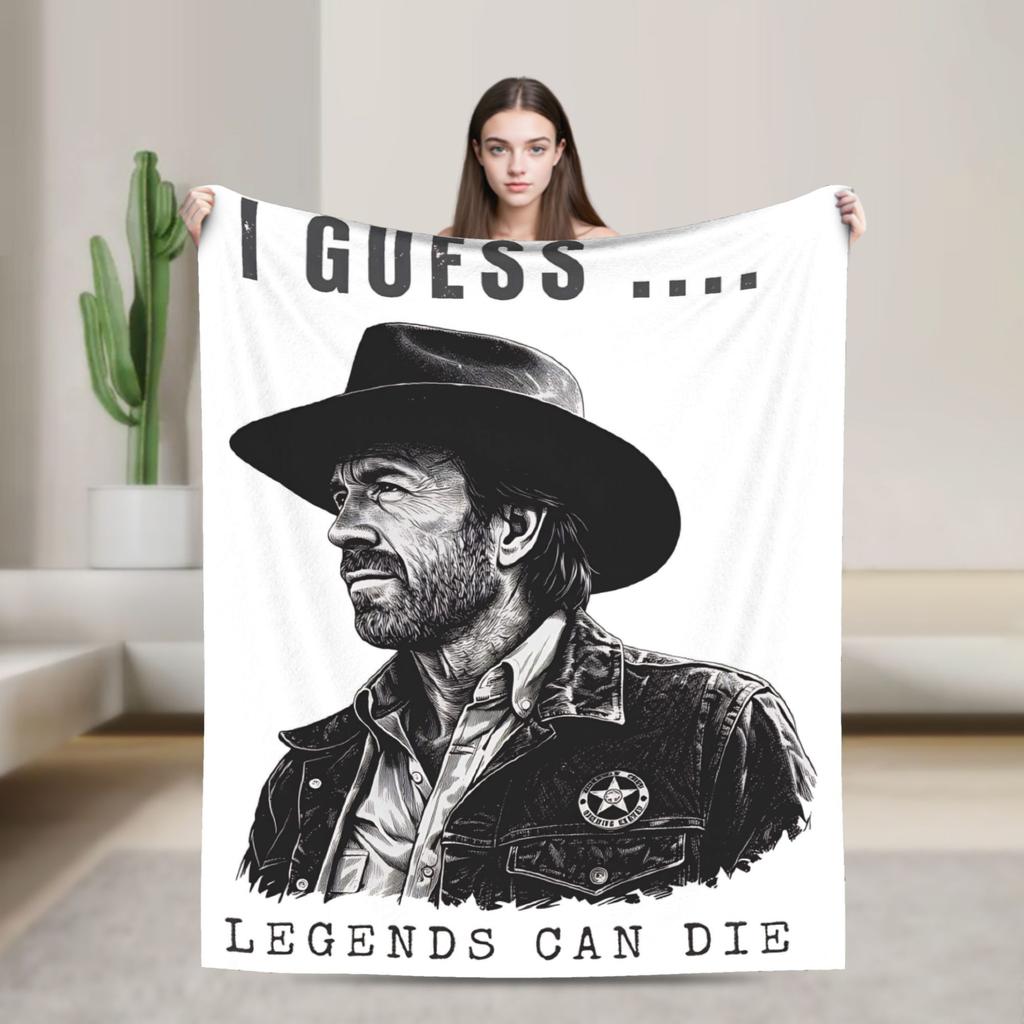 Norris Actor Vintage Poster Throw Blanket Soft Comfy Funny Blanket For Sofa Home Travel Flannel Bedspread Bed Cover