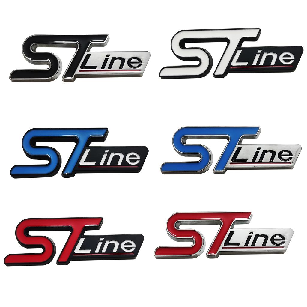 ST-Line Metal 3D Sticker Styling Car Grille Mesh Decoration and Fender Exterior Decoration For Ford Focus Mondeo Edge Explorer