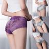 Sexy Mid-Waist Panties Lace Briefs Women Transparent Underpants Large Size Hip Lifting Underwear