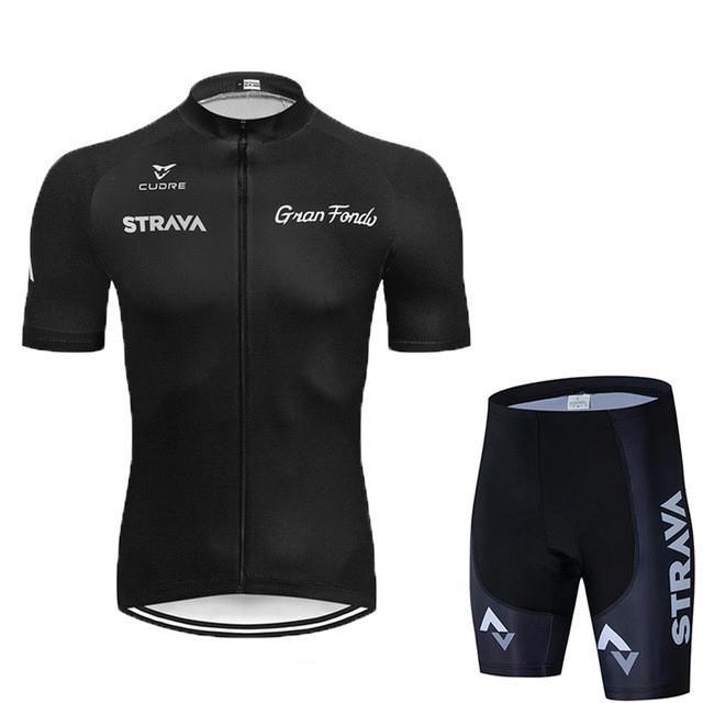 Велокостюм STRAVA с короткими лямками, Новый велокостюм, Летний комплект с короткими рукавами и лямками 2026.