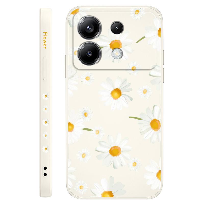 Чехол для телефона «Летающие маргаритки» для Xiaomi Poco F7 X7 X6 F6 M6 M5 M5S F5 X5 F4 X4 M4 F3 M3 X3 Pro 4G 5G GT Силиконовый чехол