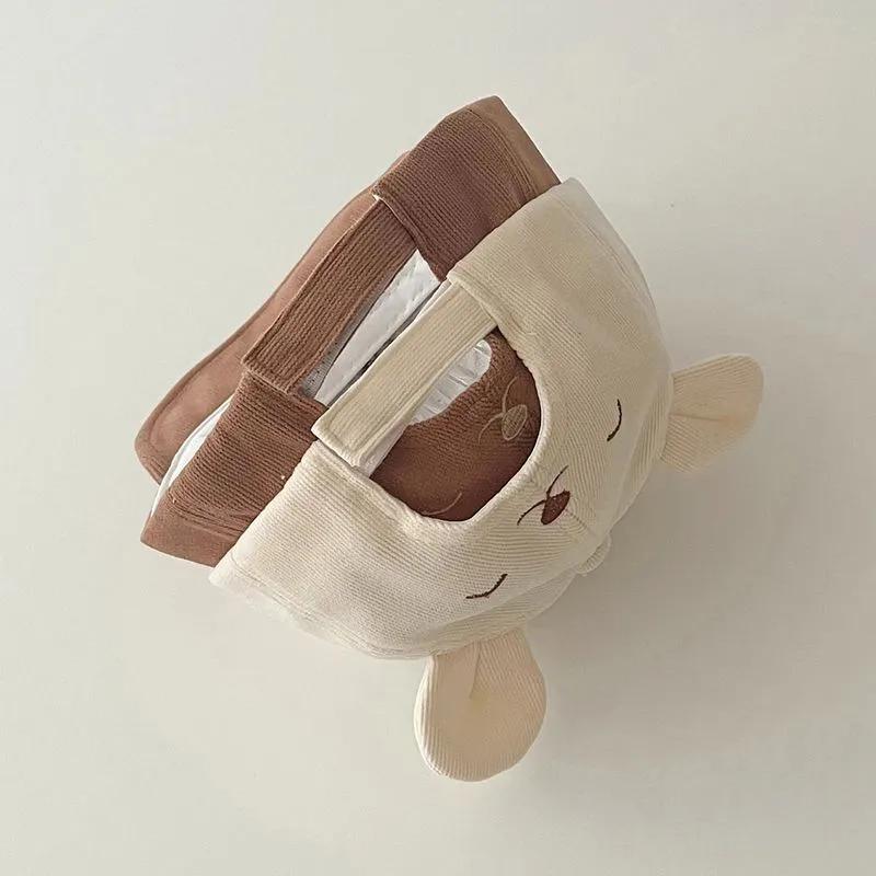 Baby Hat Autumn/Winter New Cartoon Bear Baby Warm Outdoor Sunshade Baby Duck Tongue Hat