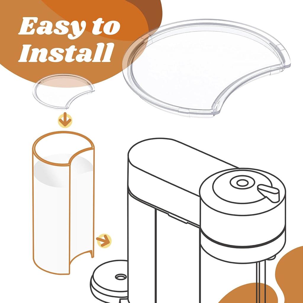 Water Tank Lid Cover Replacement for Nespresso Vertuo Next XN910B XN9105 XN910C Coffee Machine Replacement Parts for Krups Vertuo Next Espresso