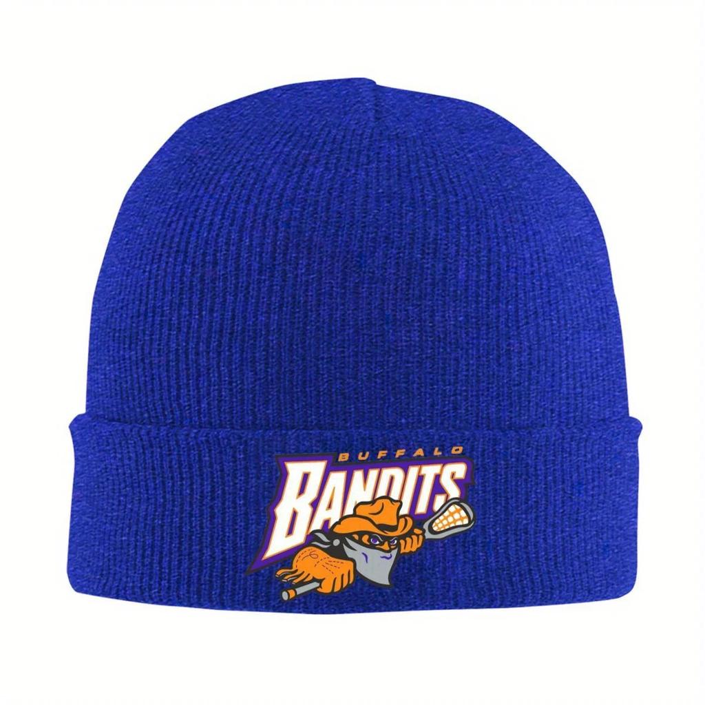 New Buffalo Bandits Logo Design Warm Knitted Cap Fashion Bonnet Hat Autumn Winter Outdoor Beanies Hats for Unisex Adult