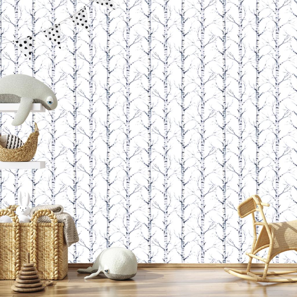 Beautiful Birch Trees Wallpaper for Living Room and Bedroom 50x1000
