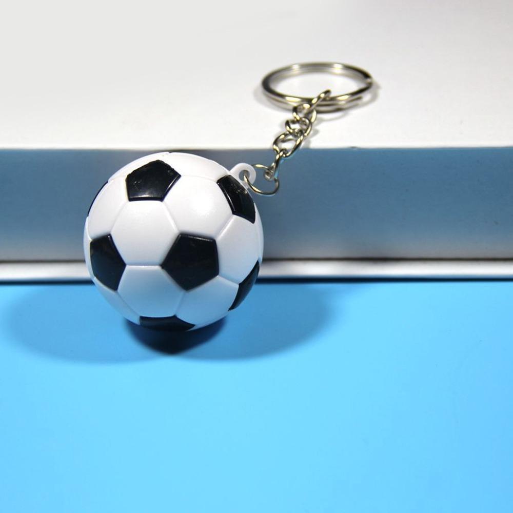 14pcs Pull On Closure Soccer Keychains PP Football Keyrings Soccer Key Chain  Bag Decoration