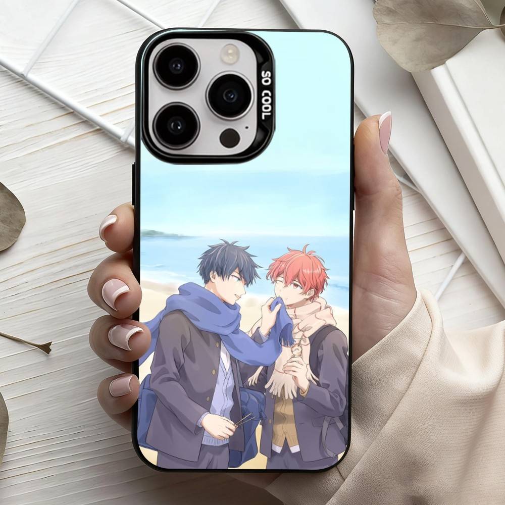 G-Given BL Аниме Рицука М-Мафую Сато Чехол для телефона Для iPhone17,16,15,14,13,12,11 Plus,Pro Max Конфетный Посеребренный Внутренний Чехол