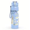 1PC London City Map 750ml Color Plastic Sports Water Bottle Leakproof Flip Straw Lid For Sports Office Home Use