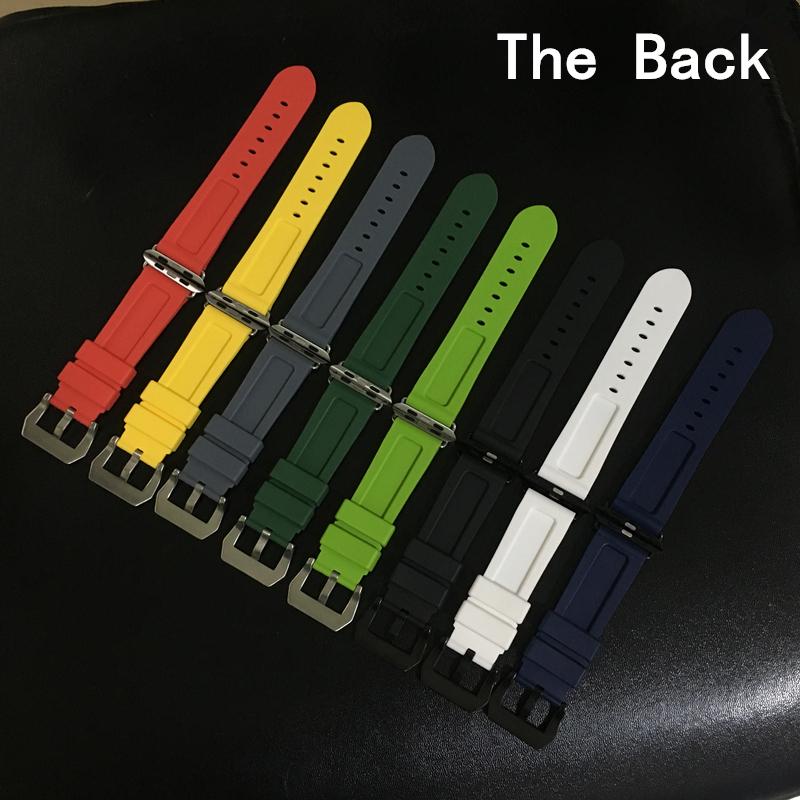 Силиконовый ремешок для Apple Watch ремешок 42 мм/38 мм iwatch 4/3 ремешок 44 мм/40 мм спортивный браслет резиновый ремешок для часов apple watch 4 3 2 1