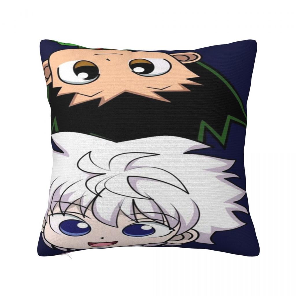 Y2K Bed Hxh Gon And Killua Hunterdecor Pillowcase Stuff Pillow Covers Zippered Multiple Sizes