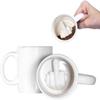 Middle Finger Cup Ceramic Mug Personalized Middle White Funny Coffee Milk Water Tea Cup with Handle for Party April Fool's Day