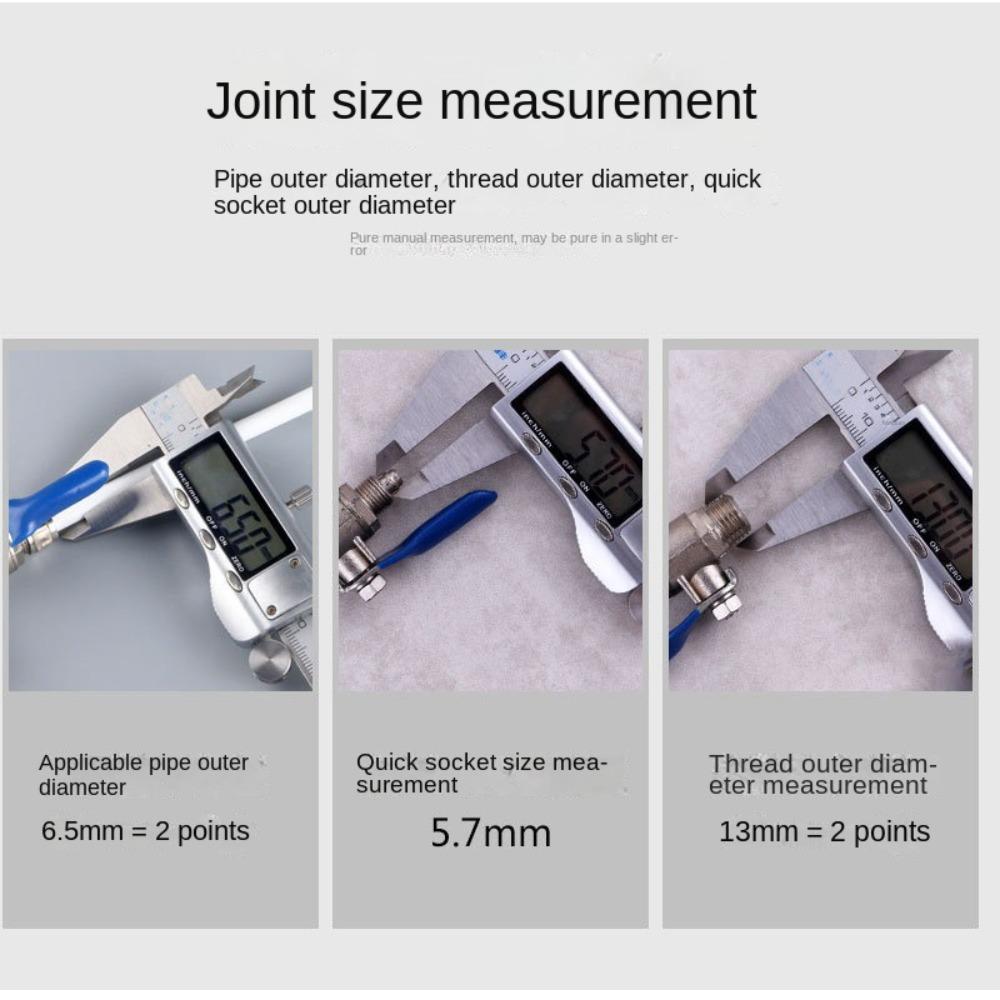 Tee Inlet Water Purifier Ball Valve 1/4'' 1/2'' Quick Connector Tap Durable Faucet Control Switch