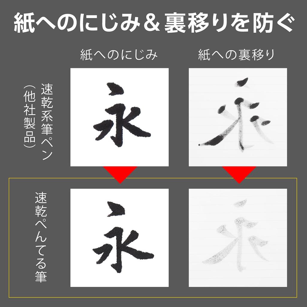 Ручка Pentel Brush Quick Medium XFPD5L, Высыхающая, Наконечник,