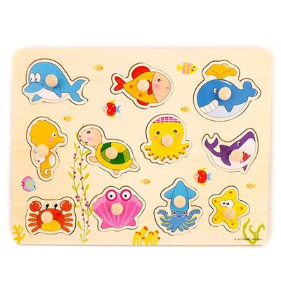 Пазл Gabe Family с правой ручкой, море, 3 года, 11 деталей, Korea Best Toddler Puzzle
