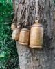 Giant Vintage Rustic Tin Metal Cow Bells / Wall Hanging Décor Rustic Handmade Bells / Bells With Jute Rope / Christmas Gift,Santa Claus Gift