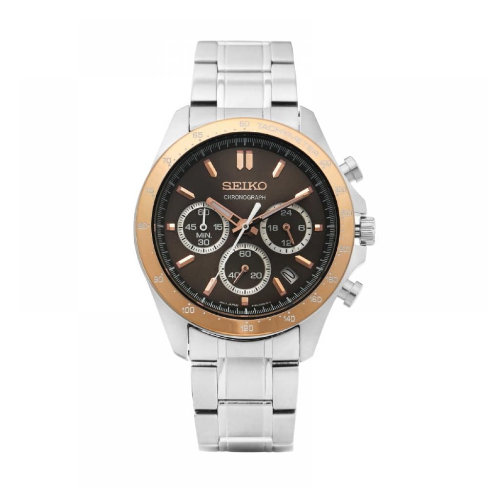Seiko Sbtr026 Spirit Chronograph Tachymeter Мужские металлические часы