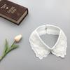 White Fake Collar for Women Shirt Blouse Necklace Candy Color False Collar Handmade Beads Detachable Sweater Collars Decor