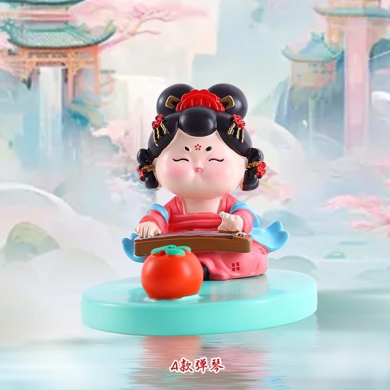 Guochao ancient style Tang Xiaohuan picturesque mobile phone holder lazy drama chasing artifact desktop small ornament holiday gift