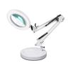 LED Long Arm American Style Folding Magnifier Desk Lamp for Welding and Repair with Eye Protection