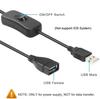 30-СМ USB импульсный удлинитель питания с кнопкой-переключателем, Адаптер-зарядное устройство для лампы с долгим сроком службы