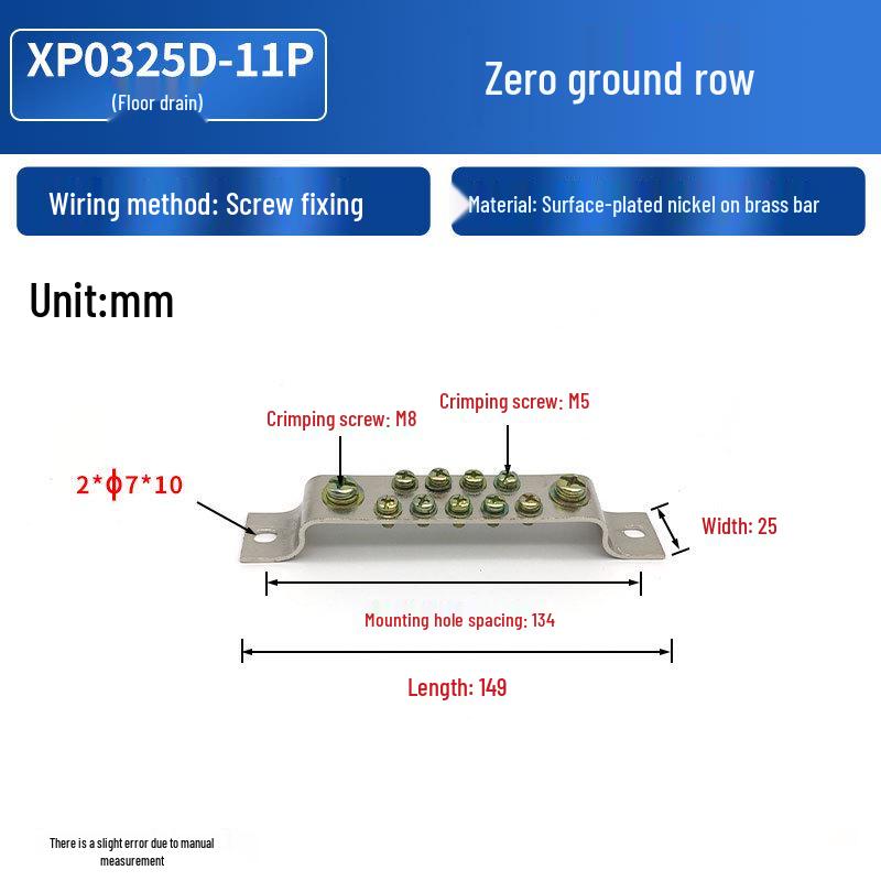 Dual-Row Copper Terminal Box with 2*25 Strong Light Connections