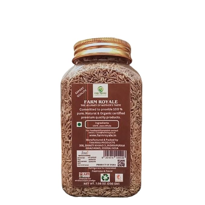 Farm Royale Jeera/Cumin Whole- 200gram