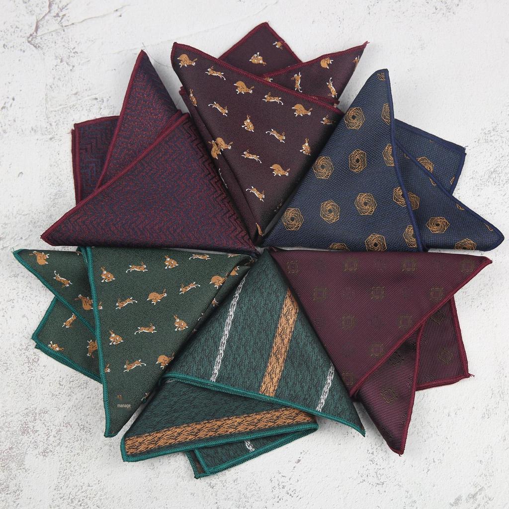 Ретро Корейский Стиль Многоцветный Костюмный Платок - Аксессуары Джентльмена