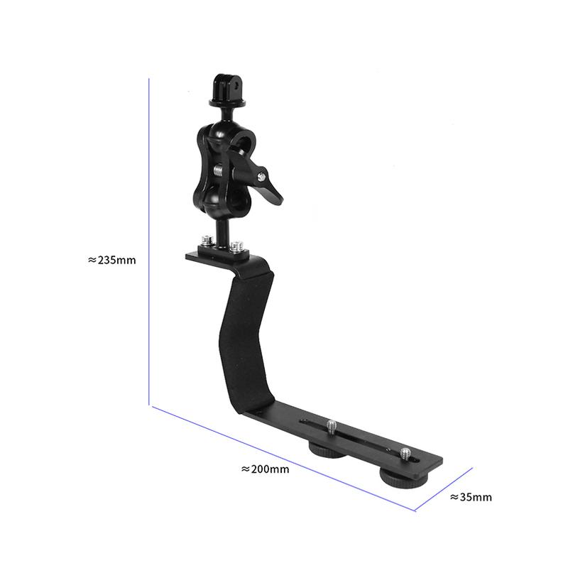 Алюминиевый сплав Diving Bracket Z-типа с одной ручкой и базовым адаптером для Gopro, подводной камеры, фотобокса, фонаря