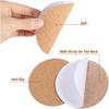 12Pcs Cork Coasters, 4" Self-Adhesive Cork Backing for Coasterss, Natural Brown Coaster for Drinks in Office, Home or Cottage