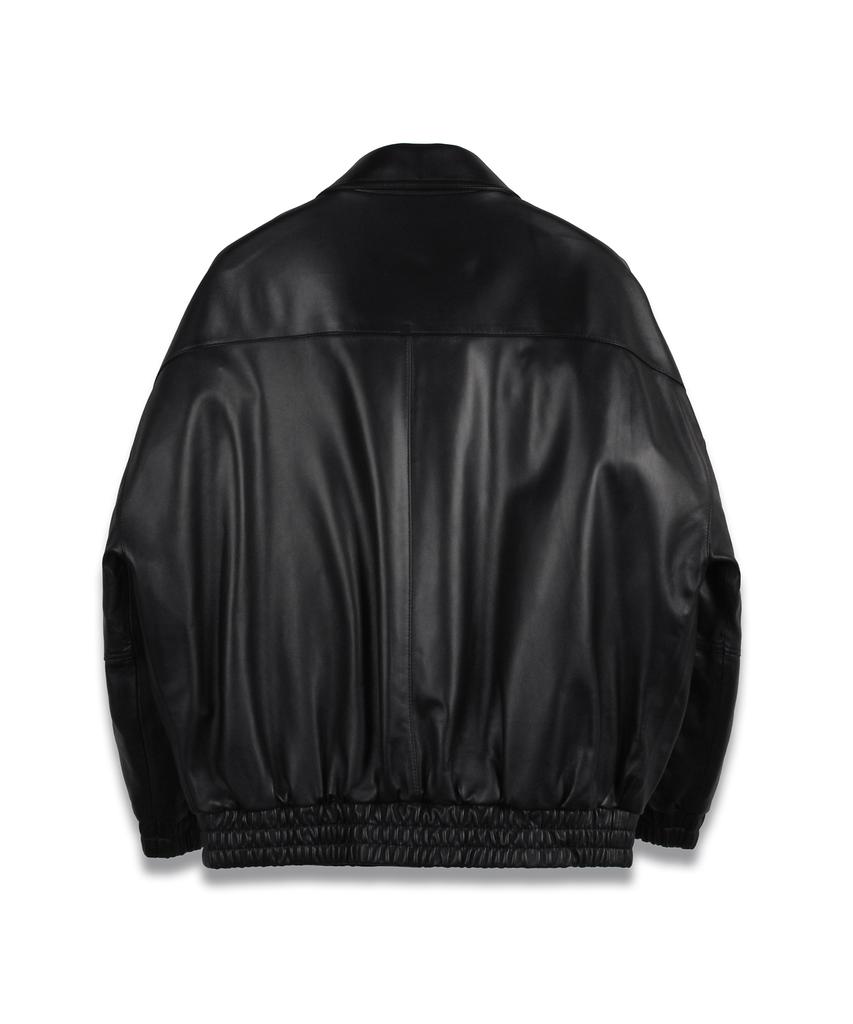 Doffjason Oversized Lambskin Bomber Jumper