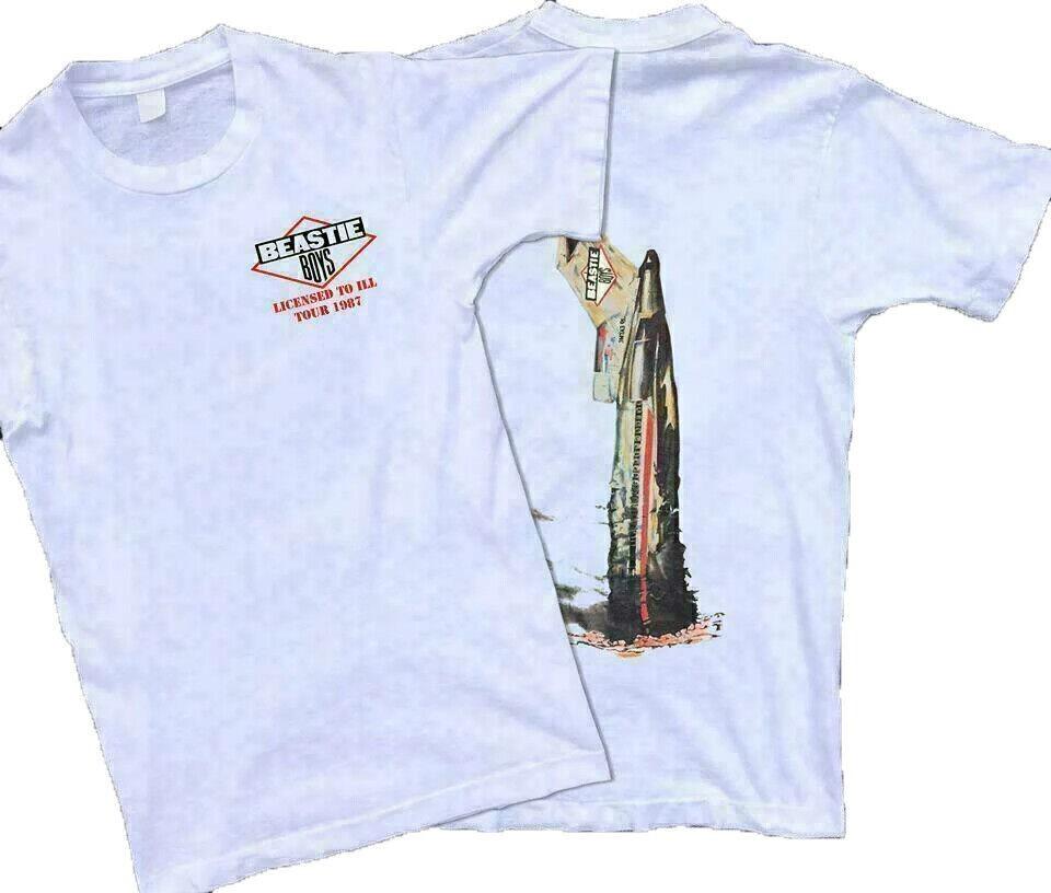 РЕДКАЯ ФУТБОЛКА BEASTIE BOYS LICENSED TO ILL TOUR 1987 S-5XL Унисекс