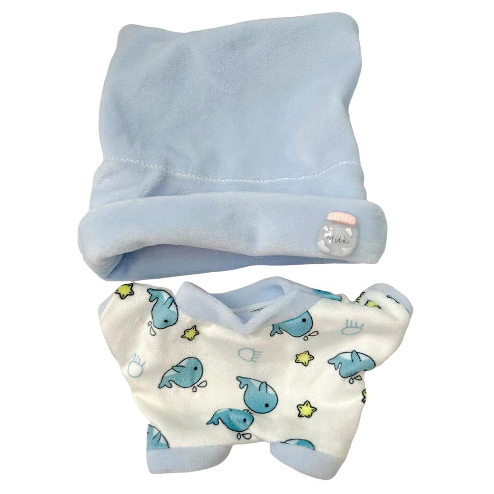 Рубашка Шорты Нашивка Одежда для кукол Аксессуары для кукол 20см Кукла Пижама Костюм Po Реквизит Мультяшное Животное Звезда Мини Блузка Брюки Комплект