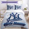 3pcs New York Yankees Cover Set - Personalized Name, HD Printed Bedding with 1 Cover and 2 Pillowcases - Perfect for Home Decor, Easy Care