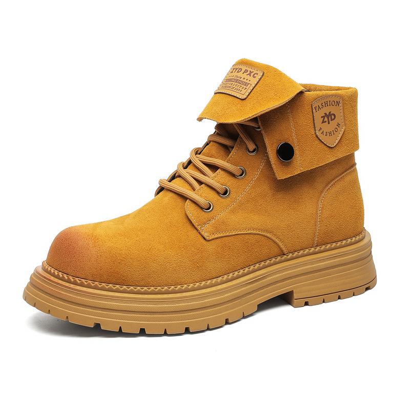 Мужские ботинки Мартин, ботинки цвета ревеня, полусапоги, новинка зимы 2024, высокие дерби, ботинки-инструменты 11306-J