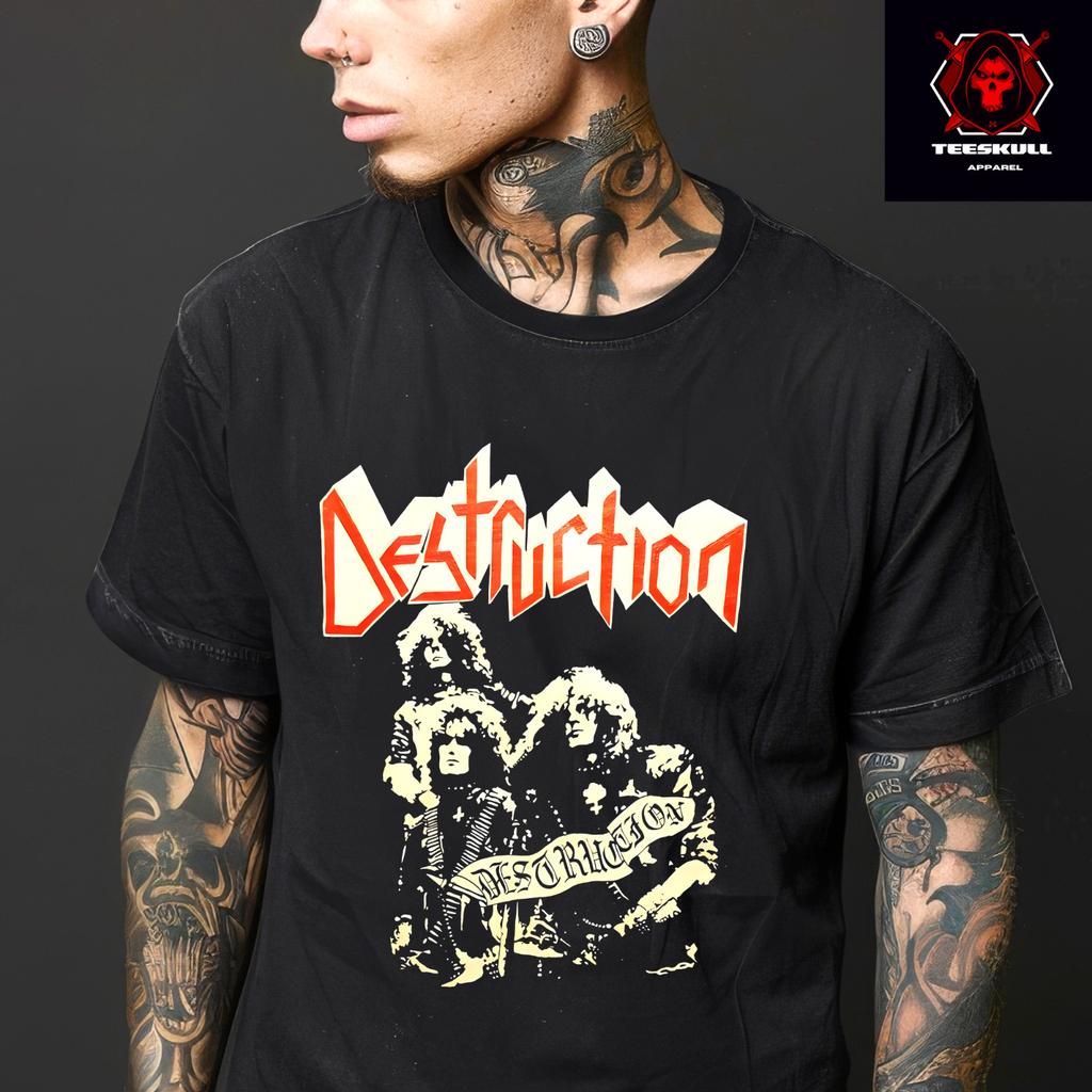 Vintage 1986 MOTORHEAD Orgasmatron Tour Black Double Sided T-Shirt