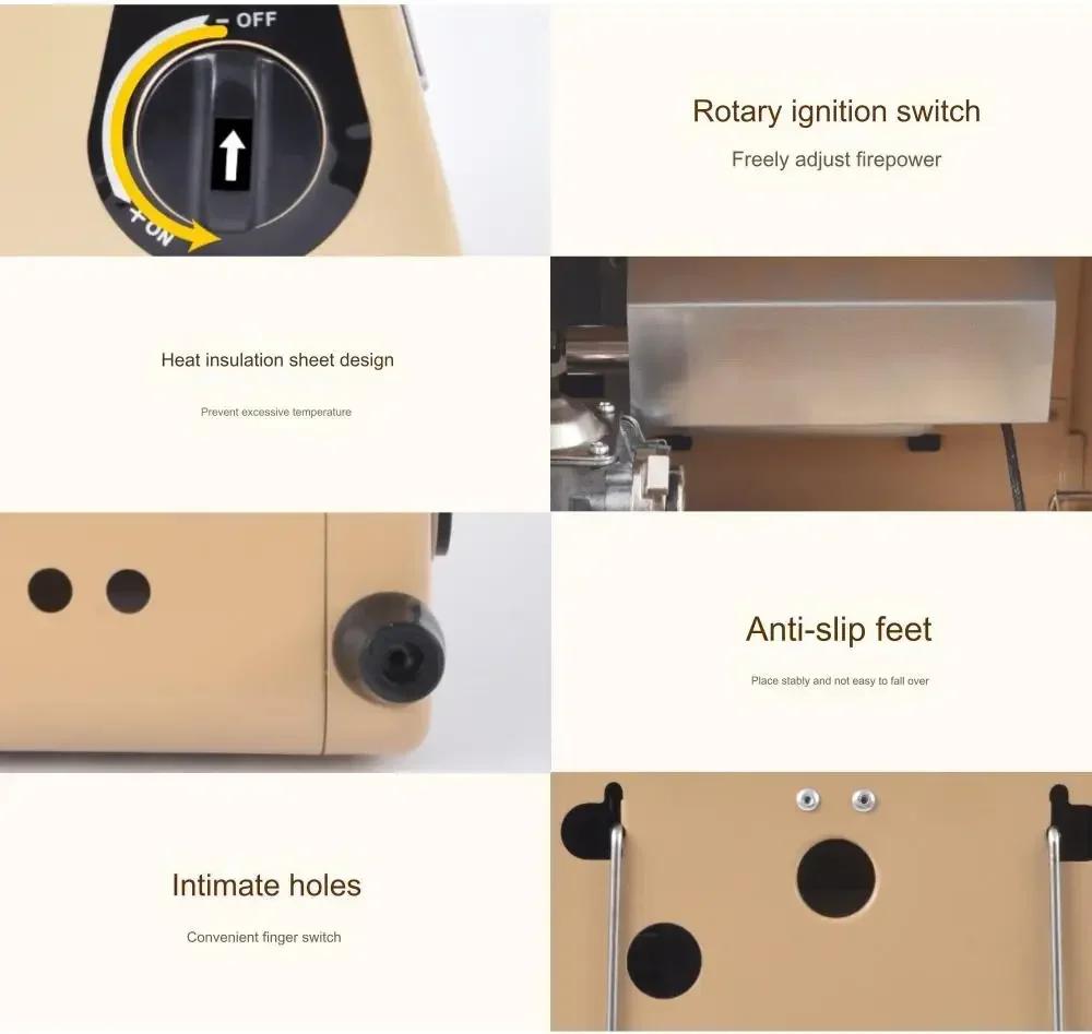 1,5 кВт наружная нагревательная плита кассетная печь для барбекю портативный газовый обогреватель для кемпинга палатка для кемпинга горелка для рыбалки грелка для рук